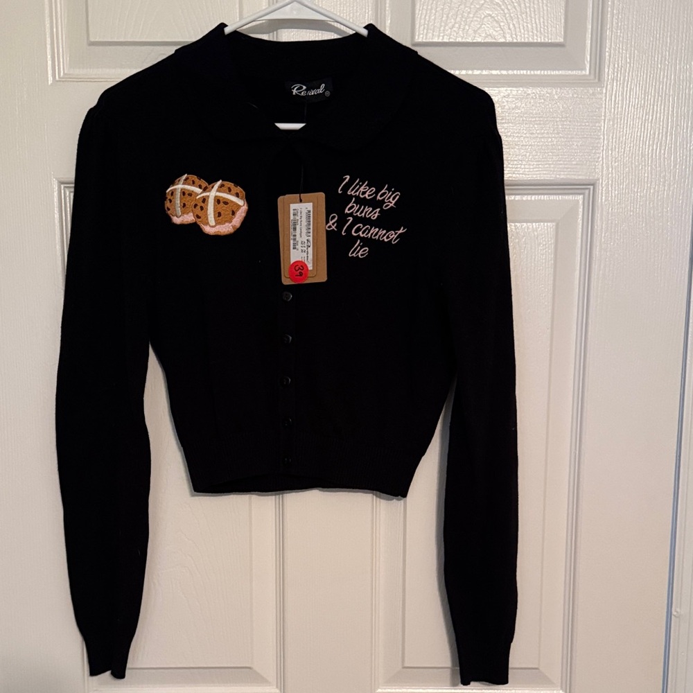 Black Cardigan Sweater